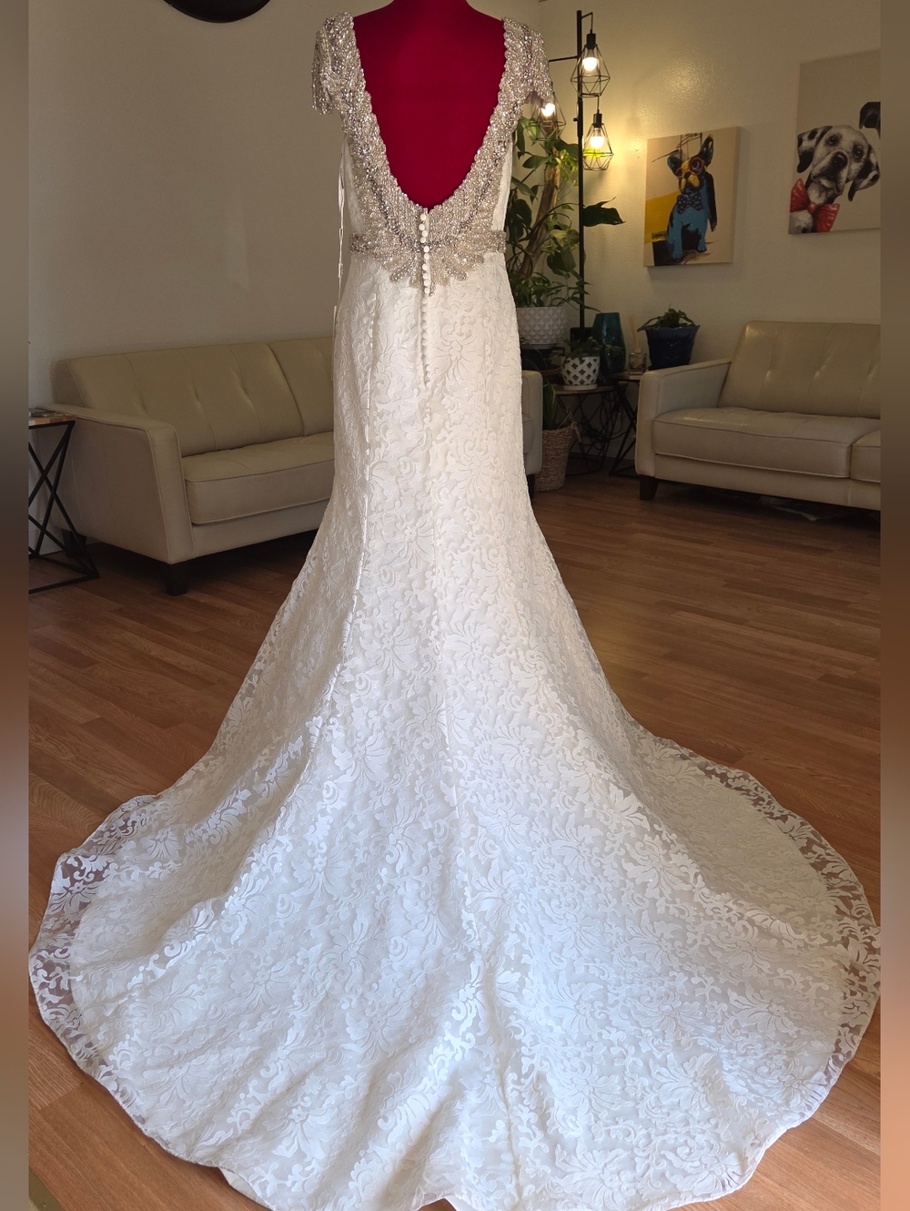 Andy Anand Wedding Dress Size 10 Ivory Color! With Tag